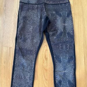 lululemon athletica Black Patterned Leggings
